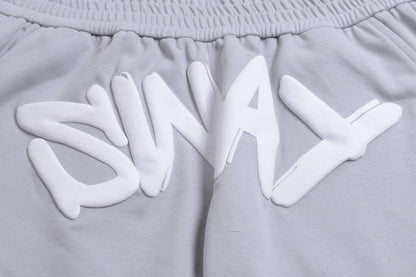 Sway Grey & White Shorts