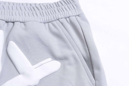 Sway Grey & White Shorts