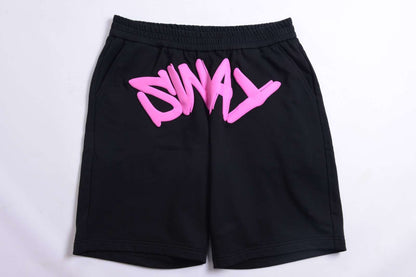 Sway Black & Pink Shorts